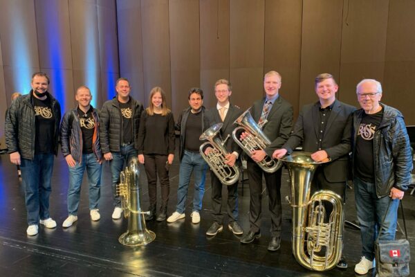 The Canadian Brass masterclass with Drake University students, December 2021
